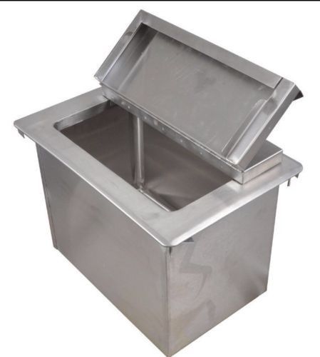 New stainless steel ice bin 12&#034; x 18&#034; drop in ice bin with lid for sale