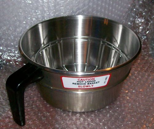 Wilbur-curtis wc-3318 commercial coffee brewer stainless filter basket w/ insert for sale