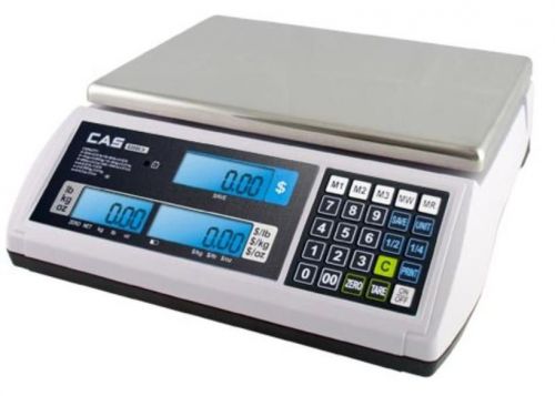 CAS S-2000JR LCD Price Computing Scale 60X0.02 lb,Dual,NTEP,Legal for Trade,New
