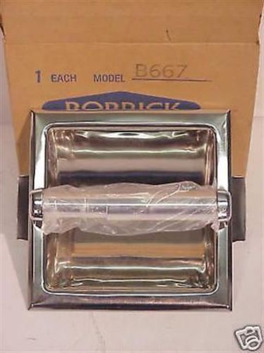 Bobrick Model B667 Bright Finsh Toilet Tissue Dispenser