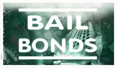 ba604 Bail Bonds Display Shop Banner Shop Sign