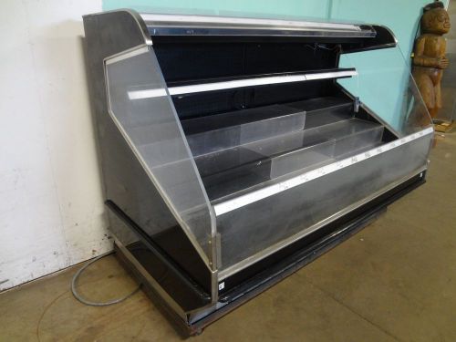 HEAVY DUTY COMMERCIAL  &#034;BARKER&#034; 75&#034;W SELF-SERVE PRODUCE/DELI LIGHTED COLD CASE