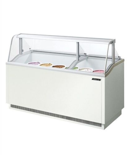 NEW Turbo Air 70&#034; White Ice Cream Dipping Cabinet!! Holds (20) 3 Gallon Tubs!!