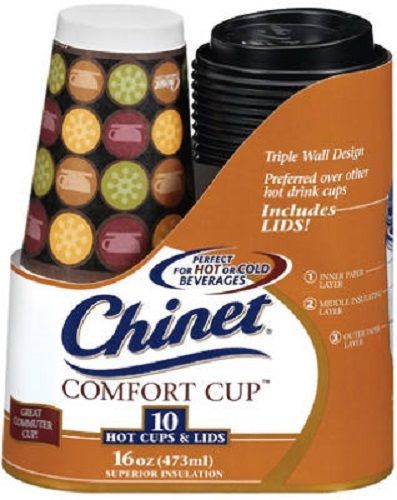 HRB Chinet 20 Count, 16 OZ, Insulated Comfort, Hot Drink Cup.