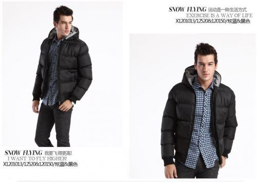 2014 New Down genuine men in jackets personalized student Men free shipping