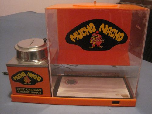 Nacho Cheese Heater &amp; Nacho Chip Warmer Machine Vintage 1986 All Works Good  NR