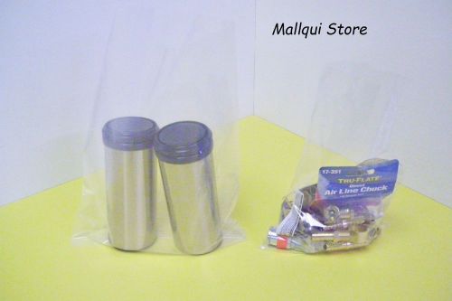 50 clear 12 x 15 poly bags 3.0 mil plastic flat open top for sale