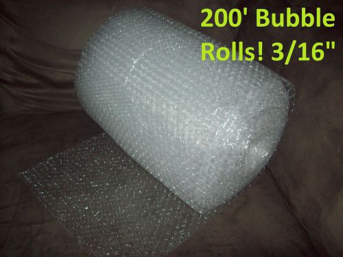200 Feet Bubble Wrap/Rolls 3/16&#034; SMALL Bubbles! 12&#034; Wide! Perforated Every 12&#034;