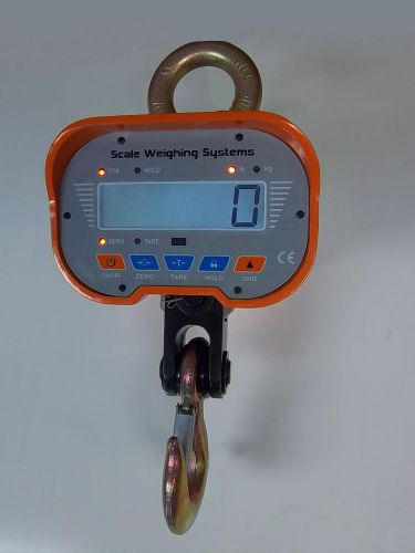 Sws-7911 6000 x 2 lb hanging crane scale/wireless remote control-lcd display for sale