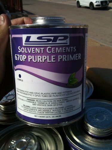 Lsp  solvent cements 670p purple primer case  w/ 12 32oz for sale