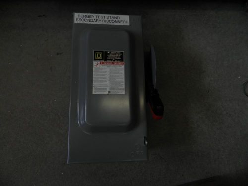 SQUARE D SAFETY SWITCH FUSIBLE H362