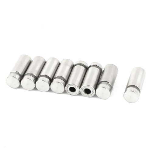 8 pcs 12mm diameter 32mm long stainless steel advertising nail glass standoff for sale