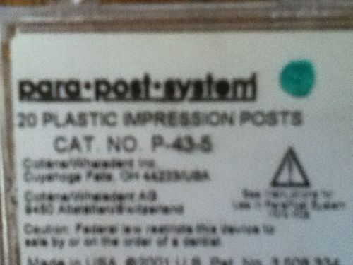 Para - Post System P-43-5/ 20 Plastic Impression Posts