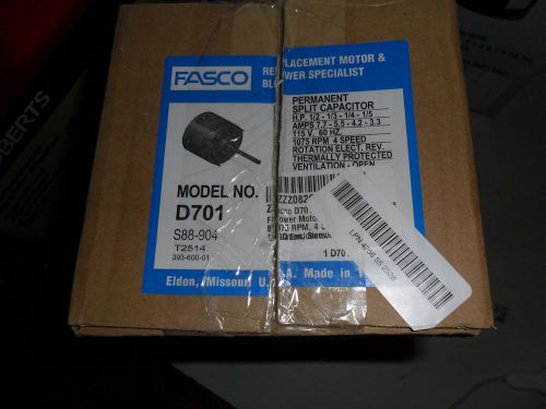 D701 Fasco 1/2 HP 9.6 AMP Fasco Furnace/AC Blower Motor- NEW OEM