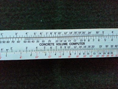 Vintage Concrete Calculator Slide Signal Mountain Cement
