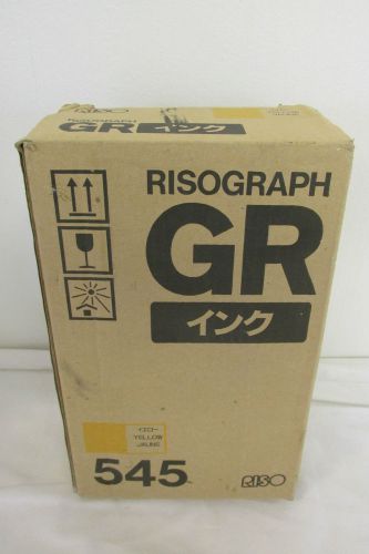 Lot of 2 New Riso Risograph 545 Yellow Ink Tube Cartridge Refills!