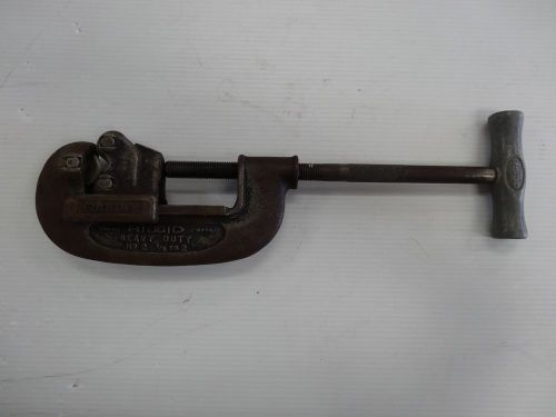 Vintage ridgid no 1 &amp; no 2, pipe cutter, made in usa, 1/8in -2in for sale