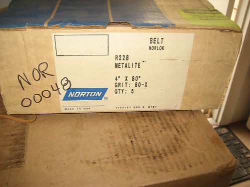 NORTON 4 X 80 80X SANDING BELTS (LW1022-5)