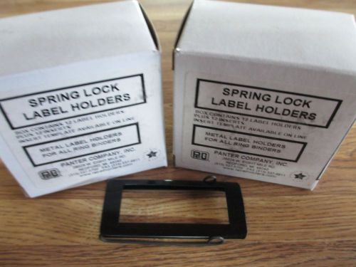 24 Spring Lock Label Holders SL-1 by Panter Company