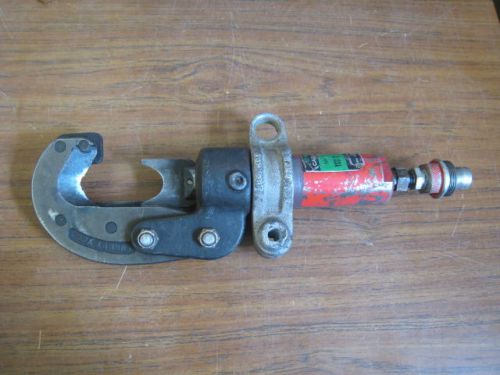 Burndy Type YCC-1 Remote Hydraulic Wire Cable Cutter Head Used Free Shipping