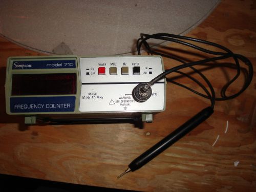 Simpson Mod. 710 Frequency counter w/ probe