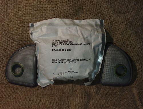 Us military m13a2 gas mask replacement filters for sale