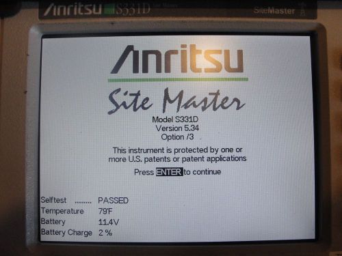 Anritsu S331D Option 3 color screen Tested works great!