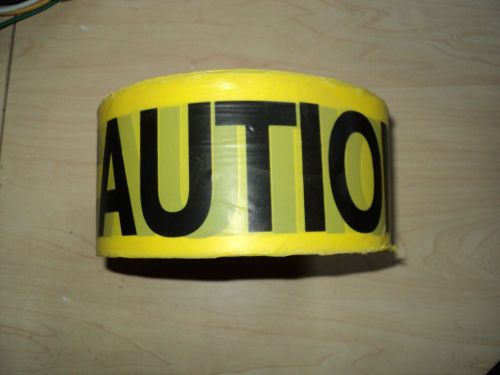 Ch hanson 16000  barricade tape, yellow/black, 1000ft x 3in for sale