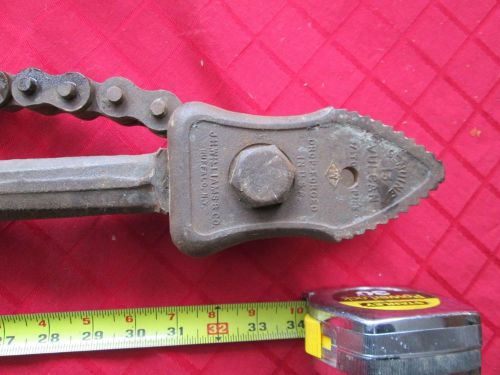 Jh williams vulcan 13-  chain type pipe wrench 1&#034; to 6&#034; pipe for sale