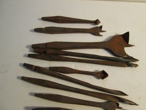 One Dozen Antique Sporle woodworking bits