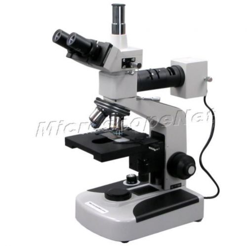 40x-1600x trinocular metallurgical microscope 5 plan obj. free upgrade to 2000x for sale