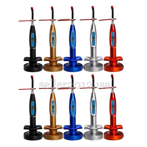10x Dentist Dental Wireless Cordless LED Curing Light Lamp 1500mw 4 Colors