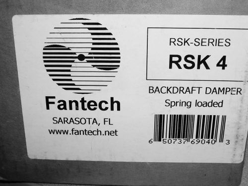 Fantech BacKdraft Damper RSK-SERIES RSK 4