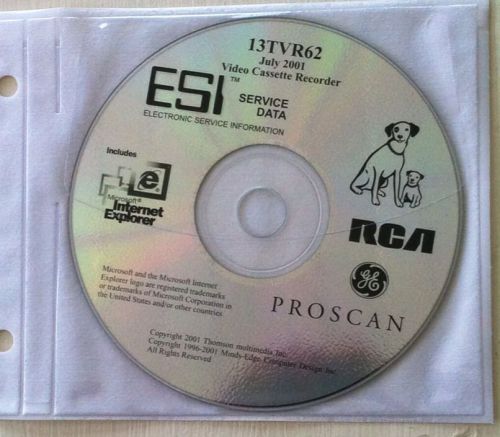 13TVR62 ESI Electronic Service Data CD