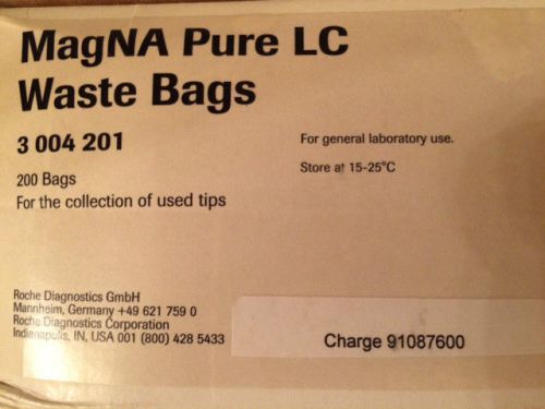 MagNa Pure 3 004 201, Waste Bags for Collection of Used Tips, Case of 200