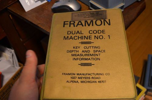 Framon Dual Code Machine No. 1 - Key Cutting