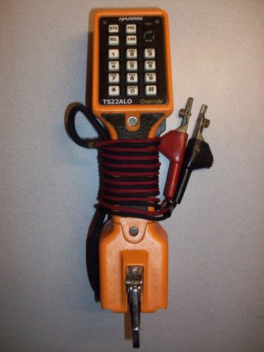 Upgraded harris ts22alo hf spkphone  butt set w/data lock/override / abn clips for sale