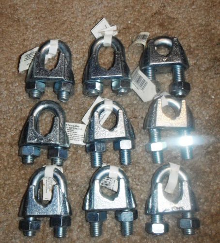 LOT of 9 3/4 INCH WIRE ROPE CLIPS**** BRAND NEW****