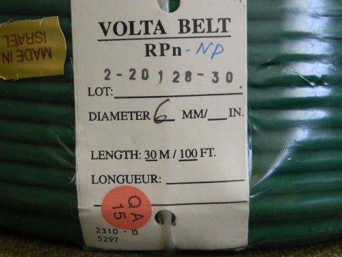 NEW VOLTA RPn-NP  ROUND BELT 6.0 MM DIAMETER X 30M (100 FT LONG)
