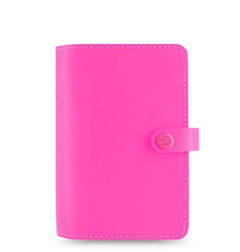 Filofax Original Organizer Personal Fluro Pink Leather  Made UK - 022431 Auction