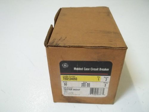 GENERAL ELECTRIC TED134050 MOLDED CASE CIRCUIT BREAKER *NEW IN A BOX*