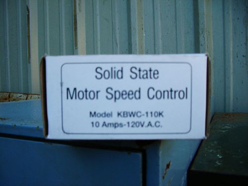 Dayton Solid State Motor Speed Control (Model KBWCV-110K, 10 Amps-120V.A.C.)