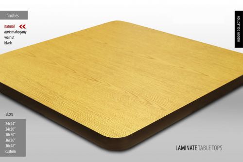 24&#034; x 24&#034; Natural Indoor Laminate Table Top