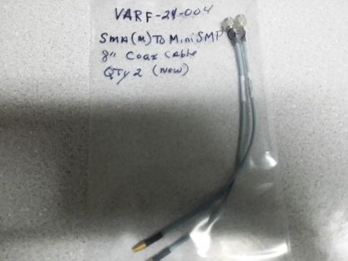 Volex VARF-24-004 SMA(M) to Mini-SMP(F) Coaxial Cable 8&#034; LOT of 5