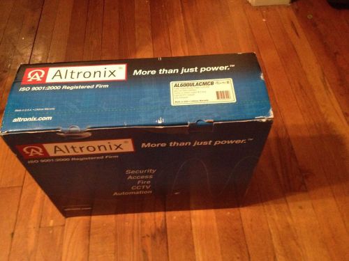 Altronix AL600ULACMCB 8 Output Power Supply/Charger 12/24VDC w 2 batteries NEW