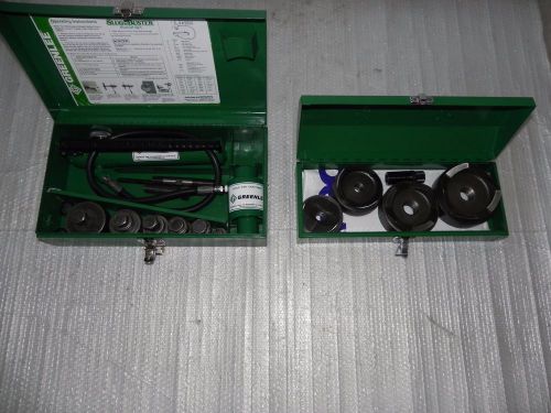 Greenlee 7306 knockout punch 1/2&#034;-2&#034;,7304 punch and die 2-1/2 to 4&#034;, 767,7310 for sale