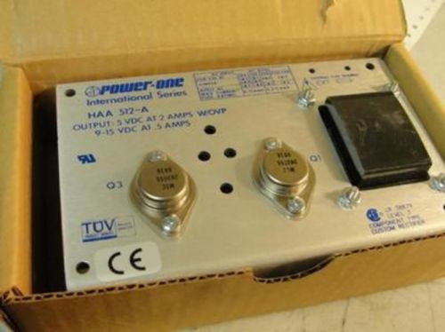 38461 New In box, Power One HAA 512-A Power Supply, 5VDC At 2A, 9-15VDC At 0.5A