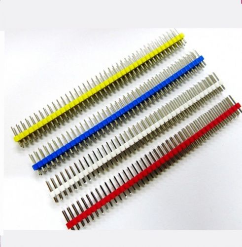 10PCS New Multicolor 2.54mm 2*40Pin Male Double Row Pin Header for Arduino DIY