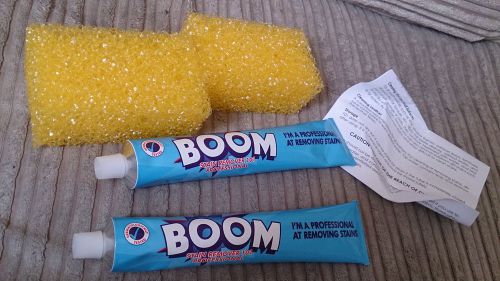 Boom stain remover 101 professional 100ml x 2 tubes&amp; 2 spong new made in germany for sale