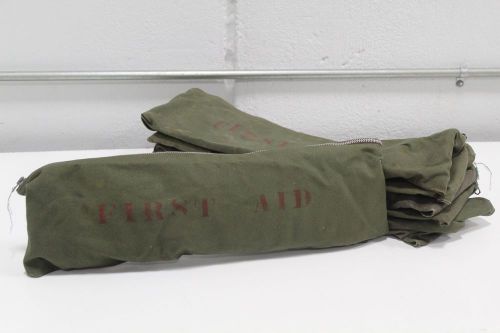 Lot of 7) US Military FSS Forestry Camping Fanny Pack Medic Canvas First Aid Bag